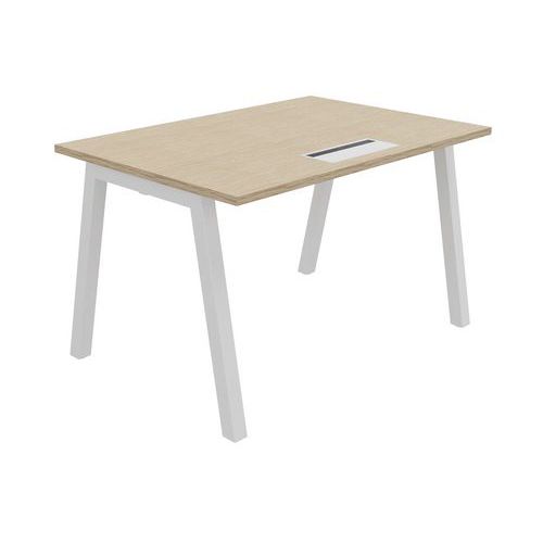Bureau droit Partage profondeur 80 cm avec Top access