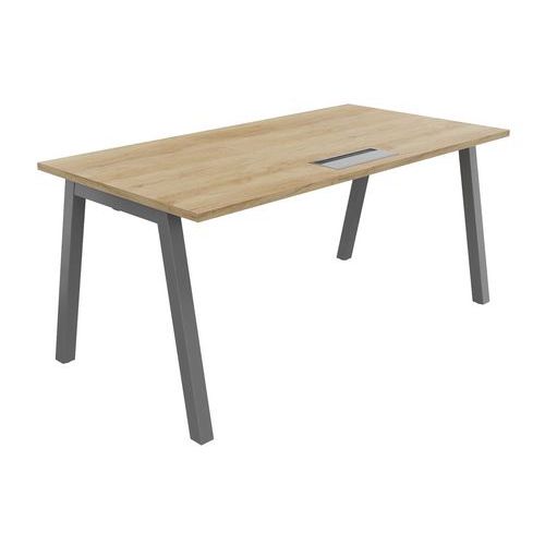 Bureau recht, Partage diepte 80 cm met Top access