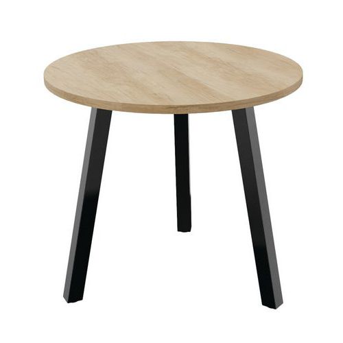 Table de réunion ronde 3 pieds Ø 80 cm Partage