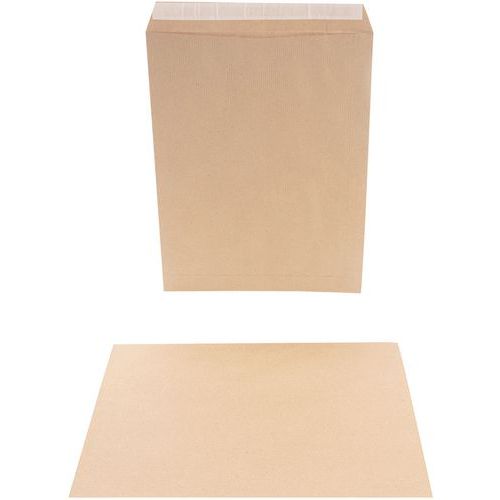 Kraft envelop zelfklevend blond met adreszone 260 x 330 90 g