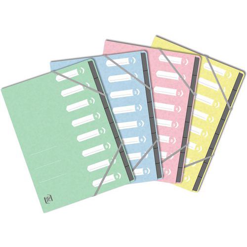 Sorteermap met rug geniet topfile+ A4 - 12 stuks - Oxford