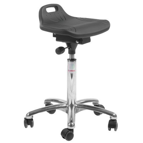 Zit- en stastoel van polyurethaan Omega Alu50 - Global Professional Seating Zit- en stastoel van polyurethaan Omega Alu50 - Global Professional Seating