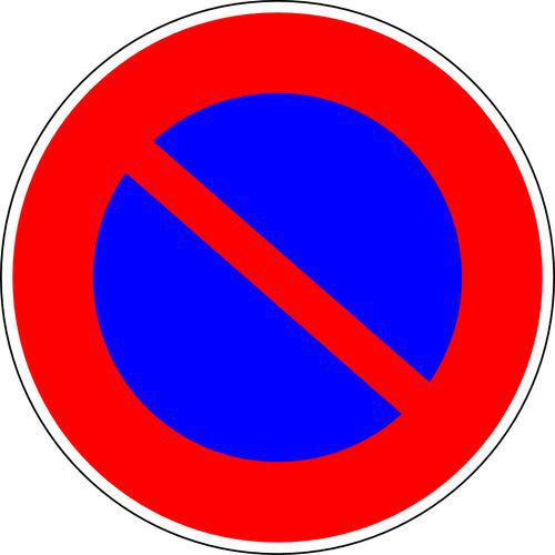 Signaalbord B6A1 Verboden te parkeren - Kelias