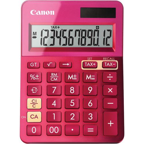 Rekenmachine 12 cijfers roze LS-123K-MPK - Canon