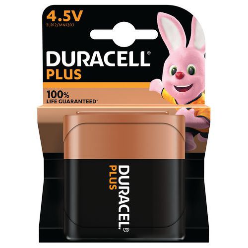 Pile Alcaline 4.5 V Plus 100 % - 1 unité - Duracell