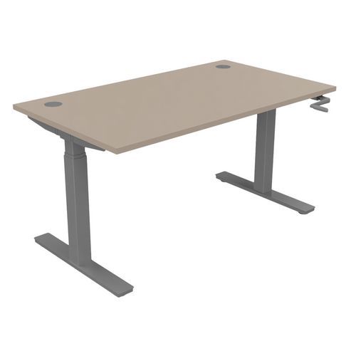 Bureau, verstelbaar met hendel 140 x 80 cm EVO
