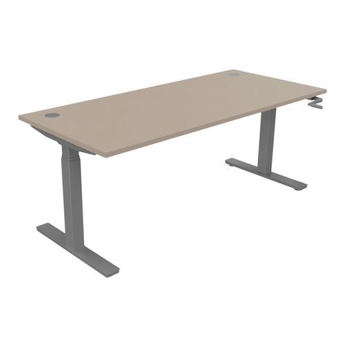 Bureau, verstelbaar met hendel 180 x 80 cm EVO