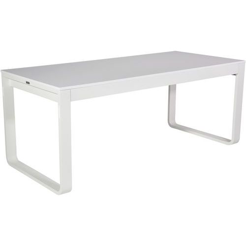 Klaptafel Flow Dinner, Vermogen (aantal personen): 6, Onderstel kleur: Wit, Lengte: 180 cm, Diepte: 80 cm