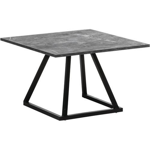 Tafel Linea Lounge, Vermogen (aantal personen): 4, Totale hoogte: 45 cm, Onderstel kleur: Zwart