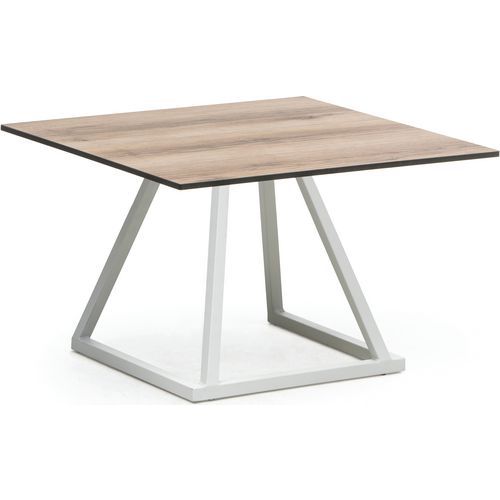 Tafel Linea Lounge, Vermogen (aantal personen): 4, Totale hoogte: 45 cm, Onderstel kleur: Wit