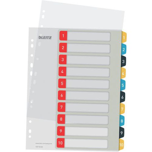 Intercalaires imprimables enpolypropylène Cosy -Leitz