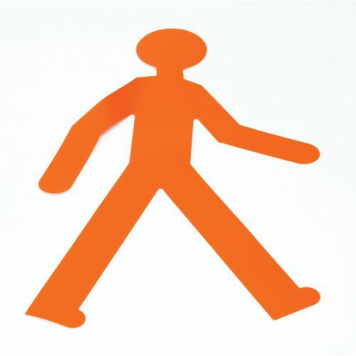 Grondmarkeringstape van pvc - 5 poppetjes 735 x 478 mm - Gergosign
