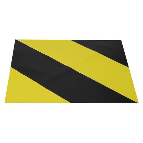 Grondmarkeringstape - tweekleurige zone - 900 x 900 mm - Gergosign