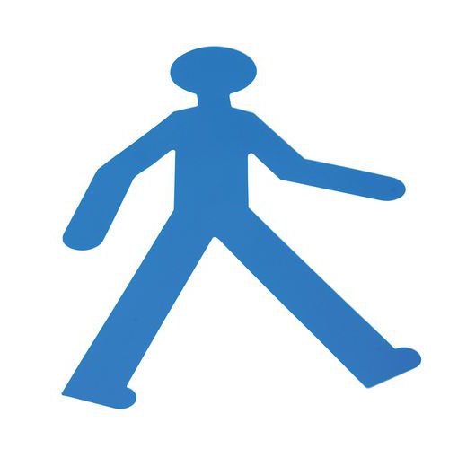 Grondmarkeringstape van pvc - 5 poppetjes 735 x 478 mm - Gergosign