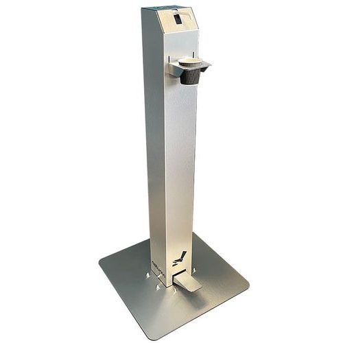 Geldispenser met pedaal en navulbare flacon