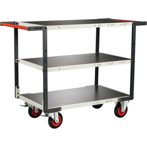 Tafelwagen CC-wiel met 2 etage en 2 handgreep 1225x540x980 mm - Fimm