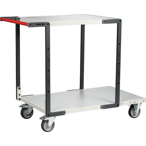 Tafelwagen Flat-pack 1 lange en 1 korte legbord 1245x640x945mm - Fimm