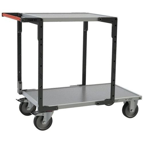 Tafelwagen CC-wiel met 2 etage en 2 handgreep 1225x540x980 mm - Fimm