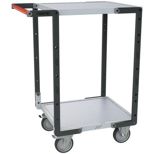Tafelwagen Flat-pack met TPE-wielen - 795x540x945 mm - Fimm