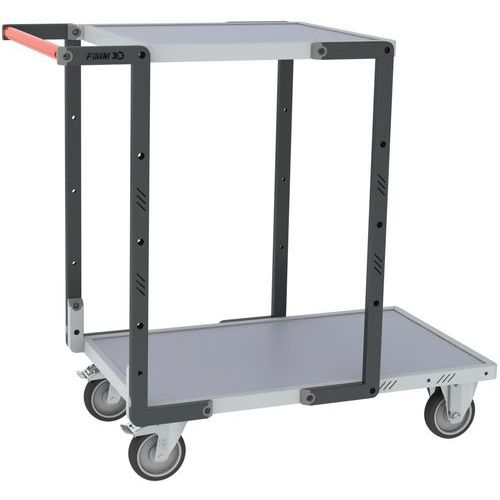 Tafelwagen gemonteerd TPE-wiel - 1095x540x945 mm - Fimm