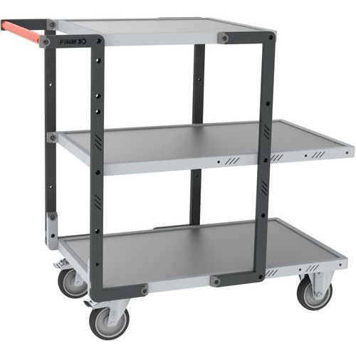 Tafelwagen gemonteerd 2 lange en 1 korte legbord 1095x540x945mm - Fimm