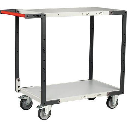 Tafelwagen gemonteerd TPE-wiel - 1095x540x945 mm - Fimm