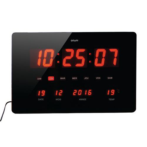 LED-klok rood Chronos - Orium