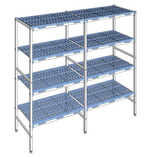 Rayonnage en ligne 4 niveaux P.50 cm-Tournus Equipement
