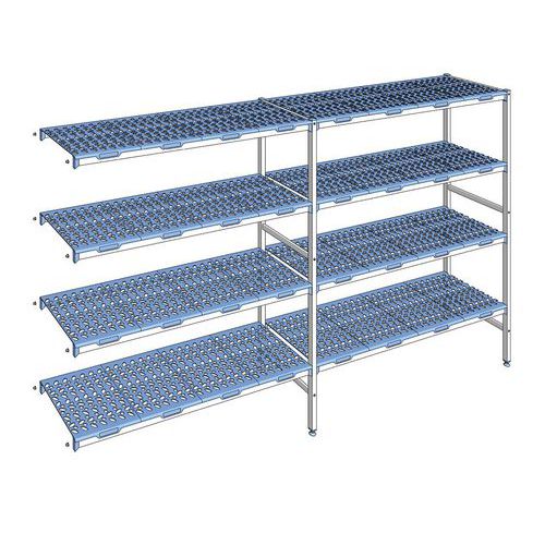 Rayonnage pour angle 4 niveaux P.50 cm-Tournus Equipement