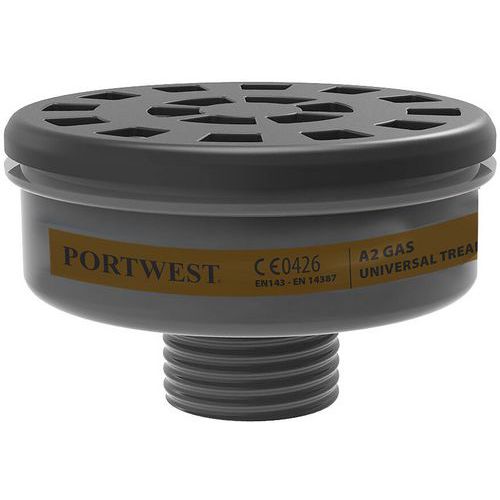 Gasfilter A2 Universeel Schroefdraad P906 Portwest