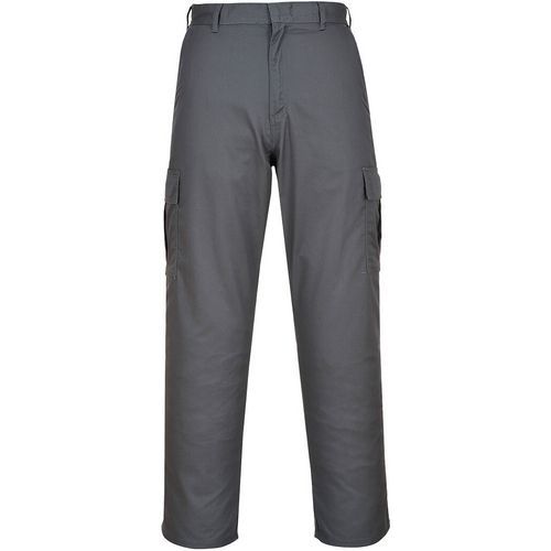 Combatbroek Grijs C701 Portwest, Type kledingstuk: Werkbroek en korte broek, Materiaal: Katoen en polyester