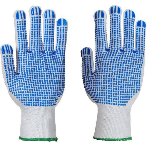 Handschoen Polkadot Plus Wit/blauw A113 Portwest