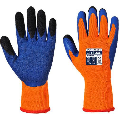Handschoen Duo-Therm Oranje/blauw A185 Portwest