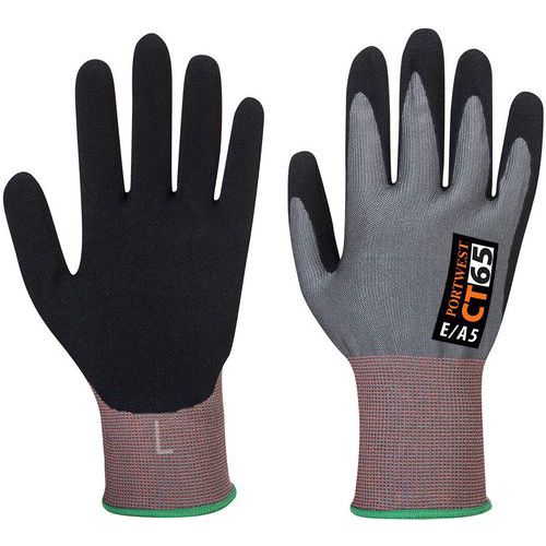 Handschoen Nitril foam PRX Cut Portwest, Materiële coating: Nitril, Coating oppervlakte: Palm