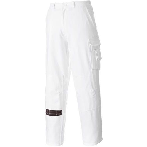 Schildersbroek Lang Wit S817 Portwest, Type kledingstuk: Werkbroek en korte broek, Materiaal: Katoen