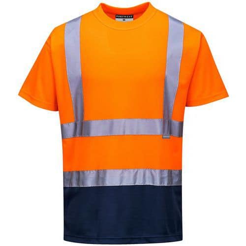 T-shirt bicolore à manches courtes S378 - Portwest