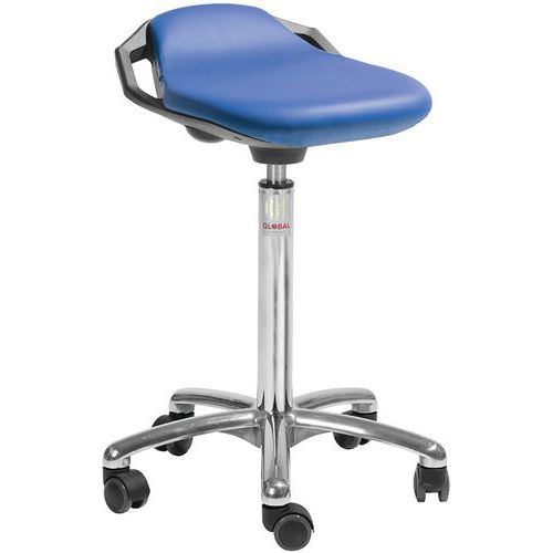 Kruk alu50 hoog model zitting Space stof 3D - Global Professional Seating