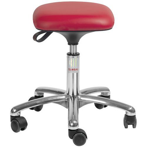 Tabouret Tetra, Imitation cuir - Bas - Global Professional Seating