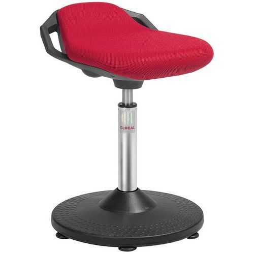 Tabouret assise-debout trumpet, tissu 3d - Global Professional Seating