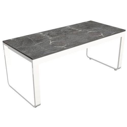 Klaptafel Flow Dinner, Vermogen (aantal personen): 6, Onderstel kleur: Wit, Lengte: 180 cm, Diepte: 80 cm
