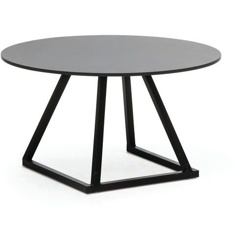 Tafel Linea Lounge, Vermogen (aantal personen): 4, Totale hoogte: 45 cm, Onderstel kleur: Zwart
