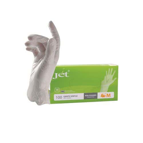 Gants jetables vinyle non-poudrés - MP hygiène Gants jetables vinyle non-poudrés - MP hygiène