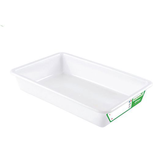 Opslagbak plat van biobased_GILAC, Totale inhoud: 8 L, Totale hoogte: 75 mm, Totale breedte: 335 mm
