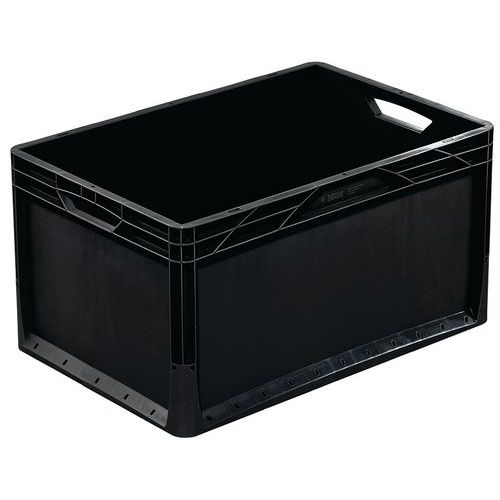 Dichte Euronorm-bak met open handgrepen - l 400 tot 600 mm - 20 tot 66 liter