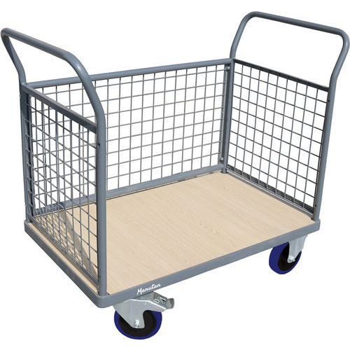 Gaaswandwagen met 3 duwbeugels, Zwenkwiel Ø: 150 mm, Max. belasting: 400 kg, Totale hoogte: 990 mm