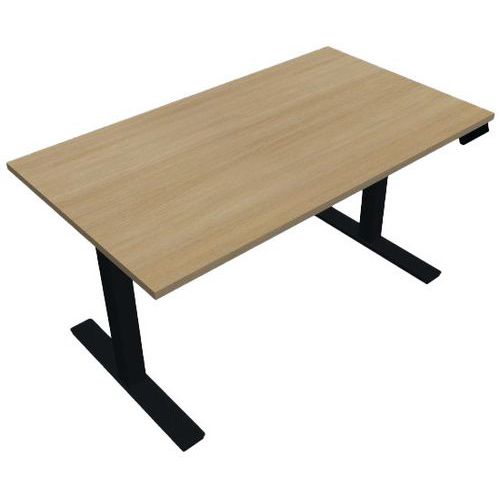 Bureau électrique avec plateau mélaminé 180 cm - Lutz - Eol