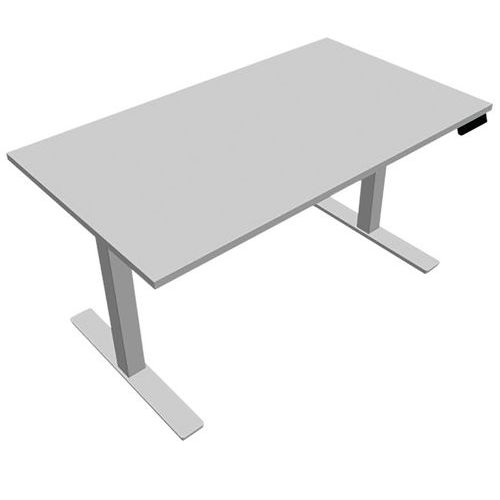 Bureau électrique avec plateau mélaminé 120 cm - Lutz - Eol