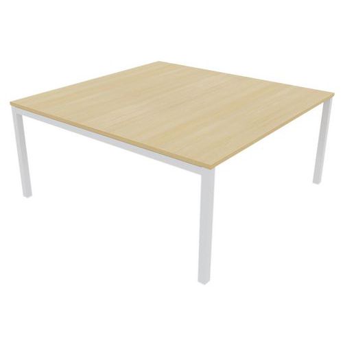 Table de réunion en pied carré de 25mm d'épaisseur Arial - Eol