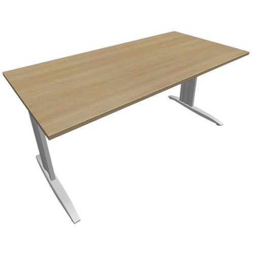 Table en pied L avec carter L160 cm - Idol - Eol Table en pied L avec carter L160 cm - Idol - Eol