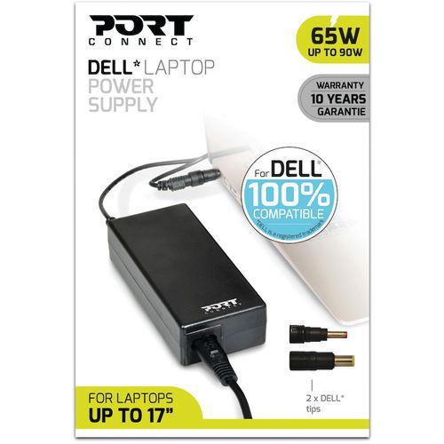 Voeding 65-90 W voor Dell laptop - Port Connect